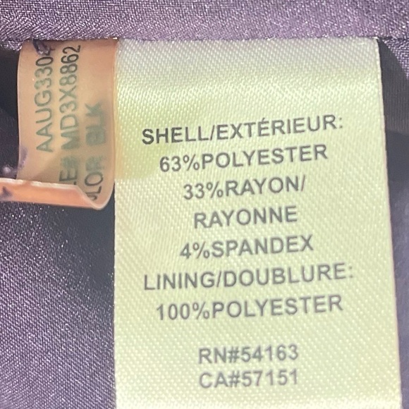 MARC NEW YORK Andrew Marc Black Sheath Dress w/ Front & Back Zippers Size 8 - Picture 12 of 13